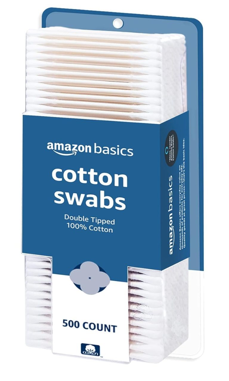 Amazon Basics Cotton Swabs 500 Count 1 Pack
