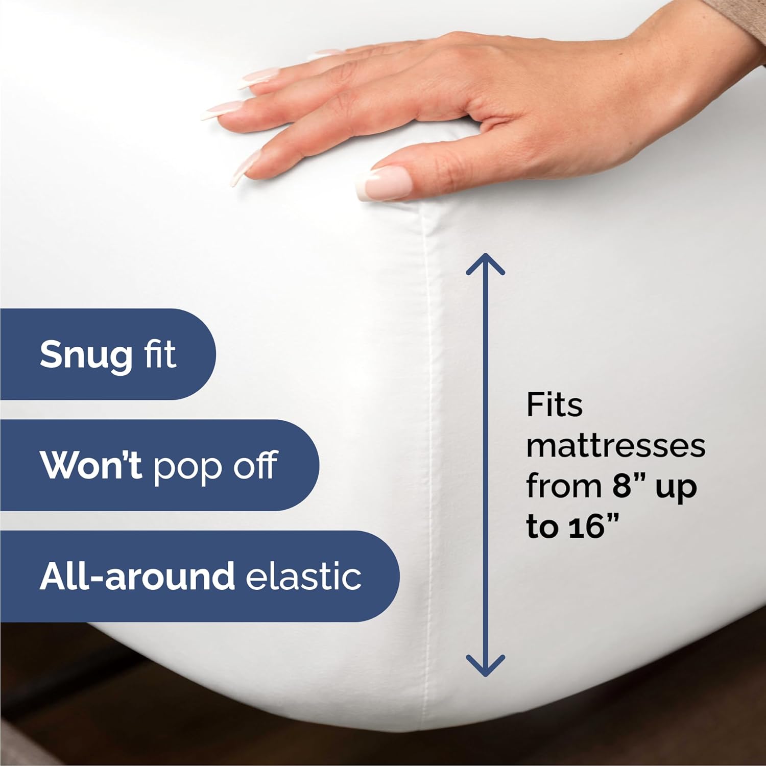 Perfect Fit with Deep Pockets for Modern Mattresses