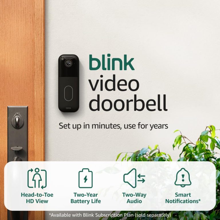 Blink Video Doorbell (newest model) – Head-to-toe HD view, two-year battery life, and simple setup. Sync Module Core included – System (Black) Review