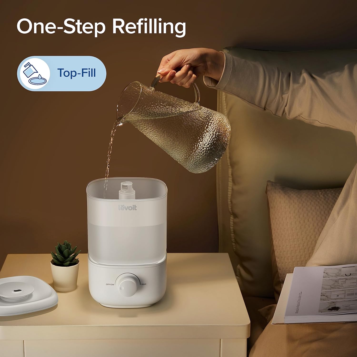 Levoit top-fill humidifier overview image
