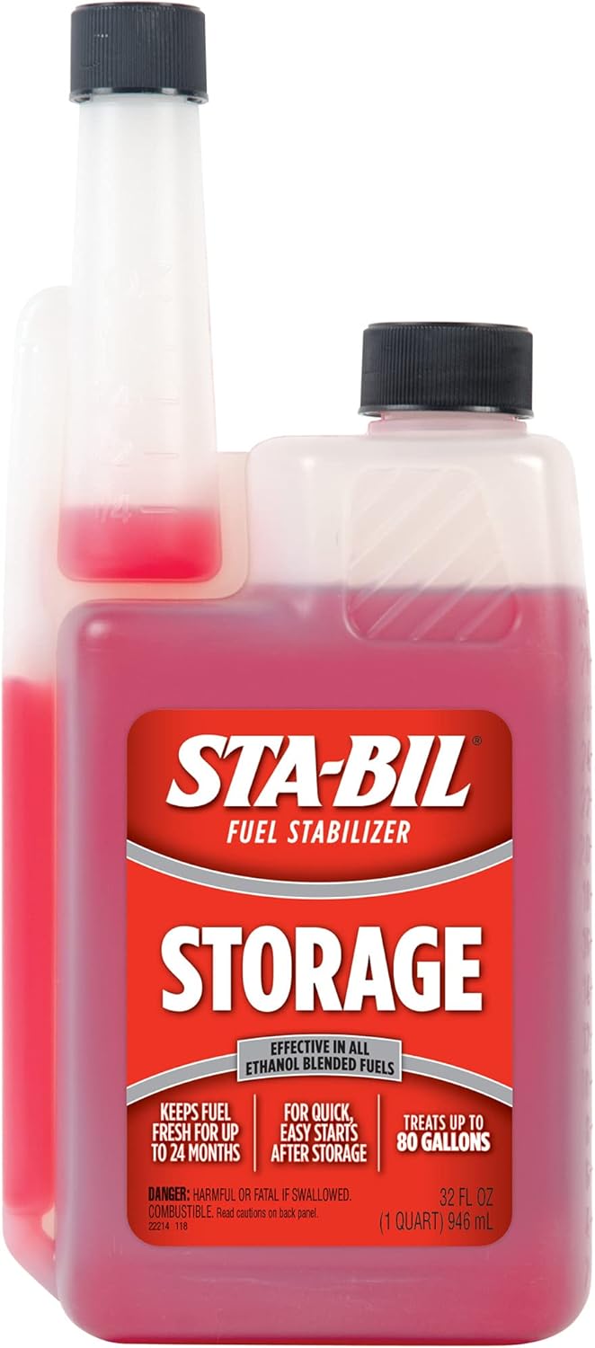STA-BIL Storage Fuel Stabilizer | Keeps Fuel Fresh for 24 Months, Prevents Corrosion, Gasoline Treatment Fuel Additive that Protects Fuel System, Gas Stabilizer for Fuel Storage, 32 oz. Review
