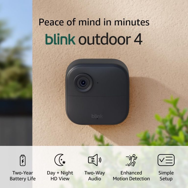Blink Outdoor 4 Wireless Security Camera – 2-Year Battery