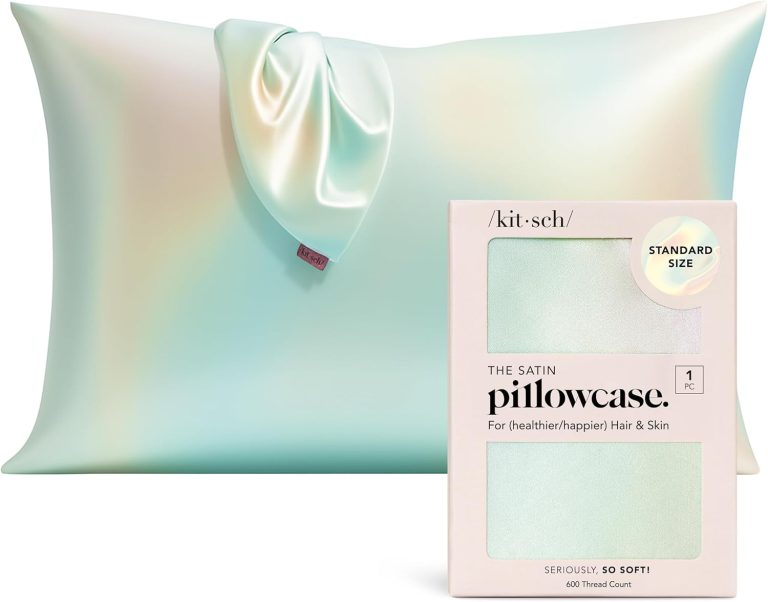 Kitsch Satin Pillowcase with Zipper – Soft & Cooling