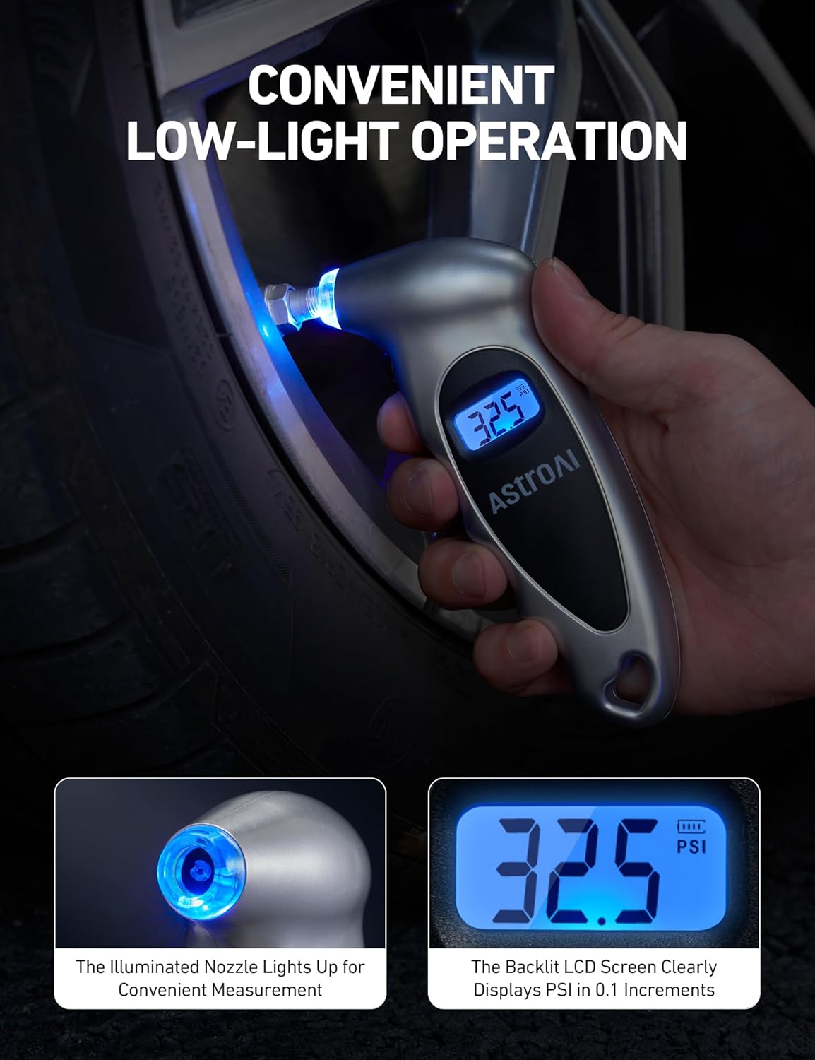 AstroAI Tire Pressure Gauge