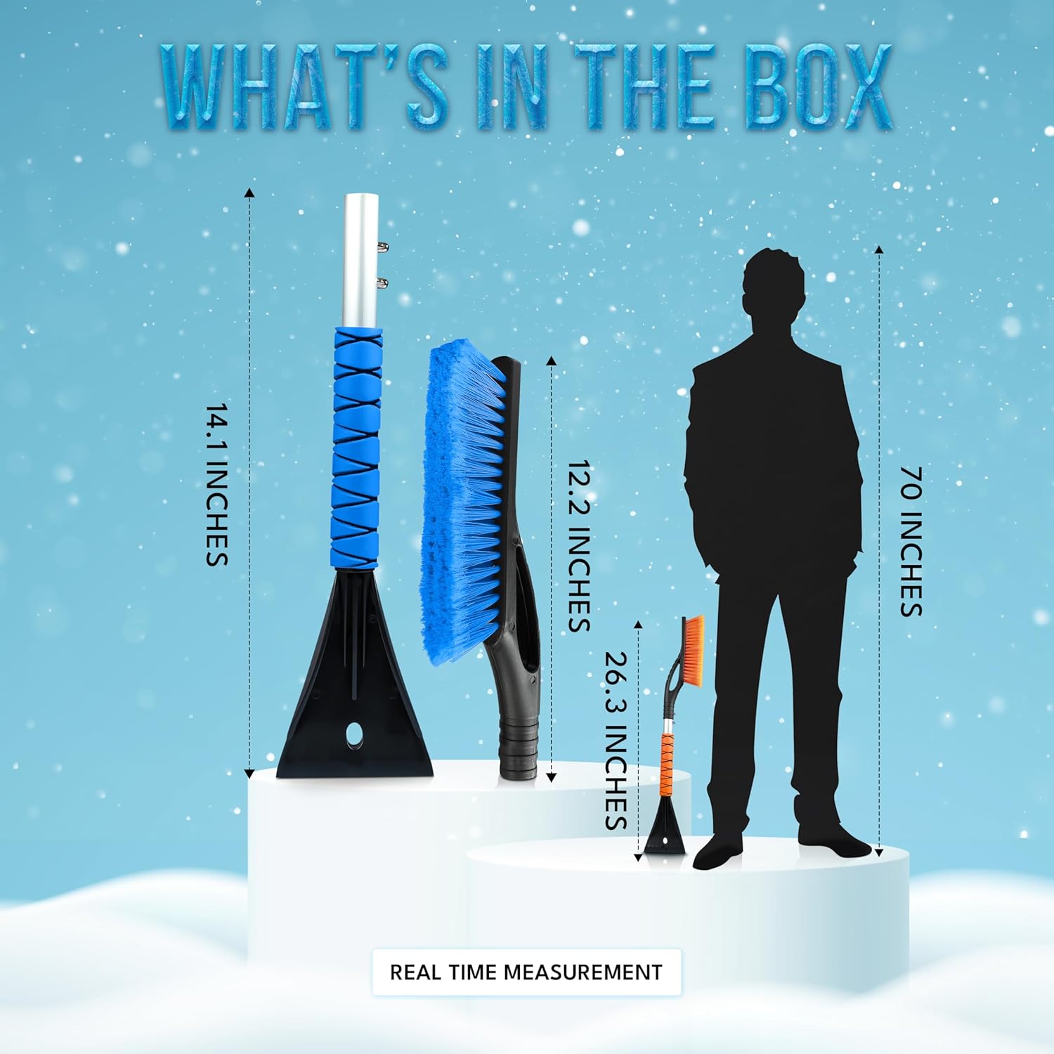 EcoNour snow brush set in vehicle