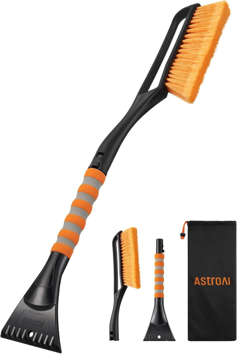 AstroAI 27in Snow Brush & Ice Scrapers – Ergonomic Foam Grip