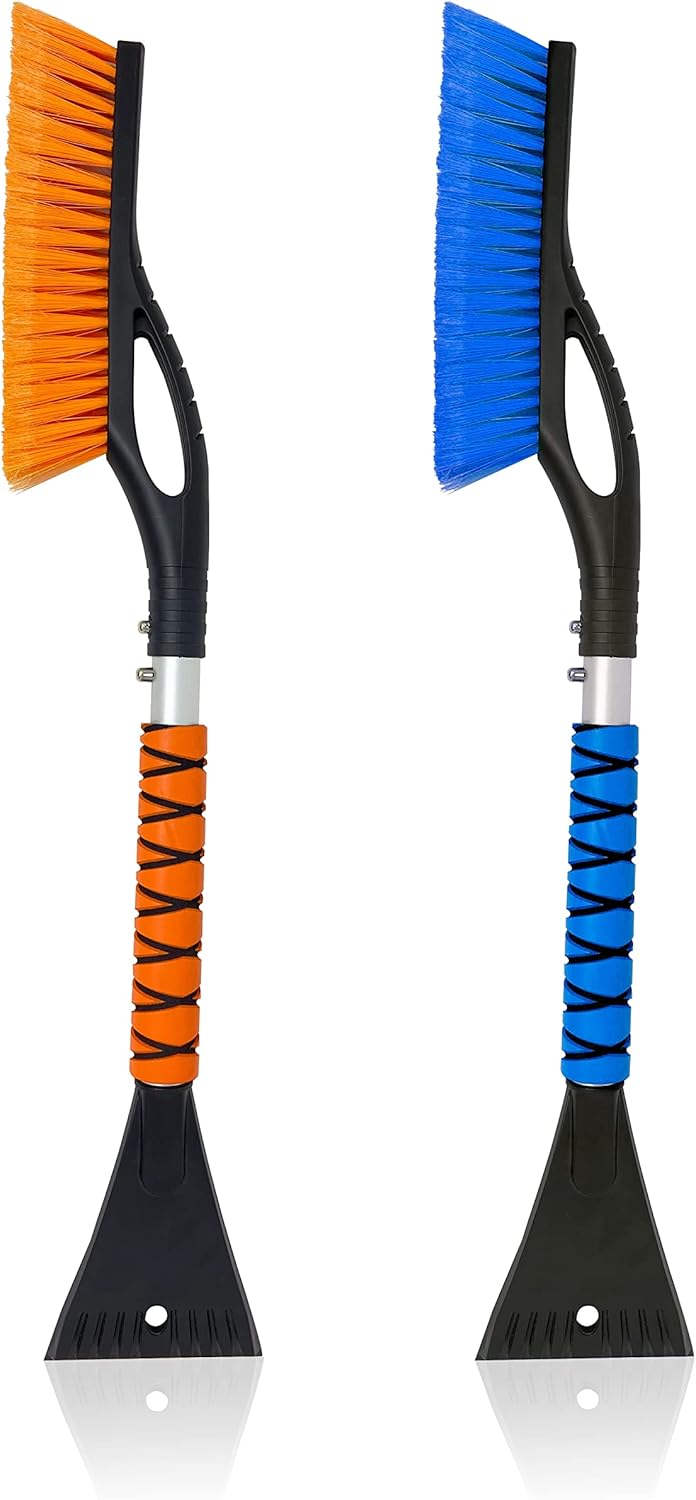 EcoNour 27-Inch Car Snow Brush & Ice Scraper (2 Pack)