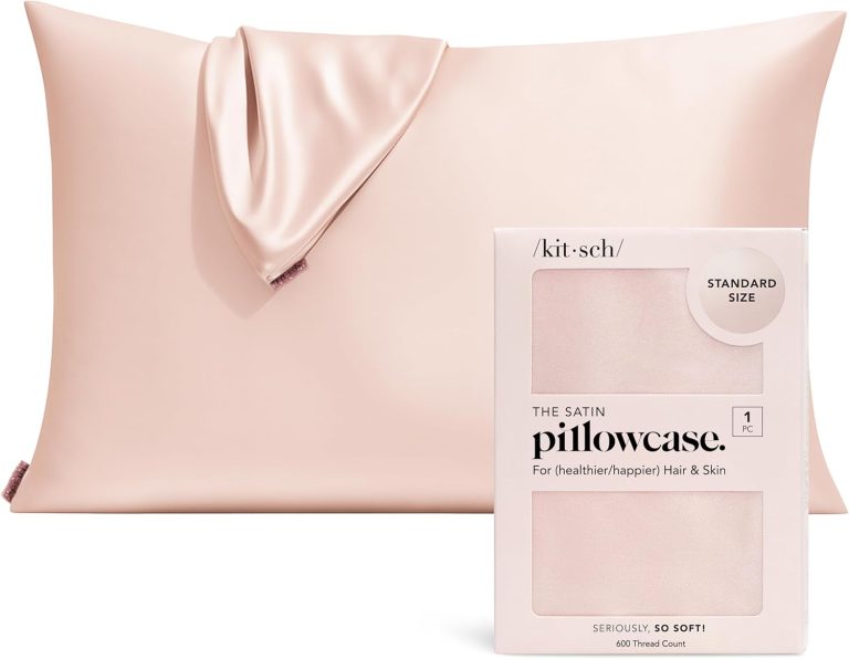Kitsch Satin Pillowcase with Zipper – Cooling, Softer