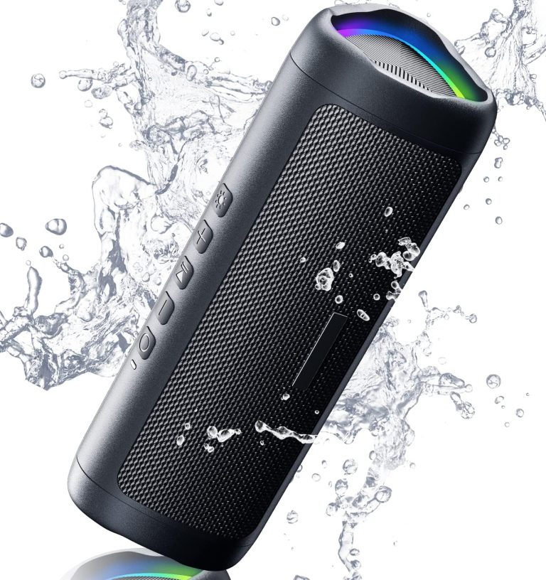 Bluetooth Speaker Portable Wireless IPX5 Waterproof (Black)