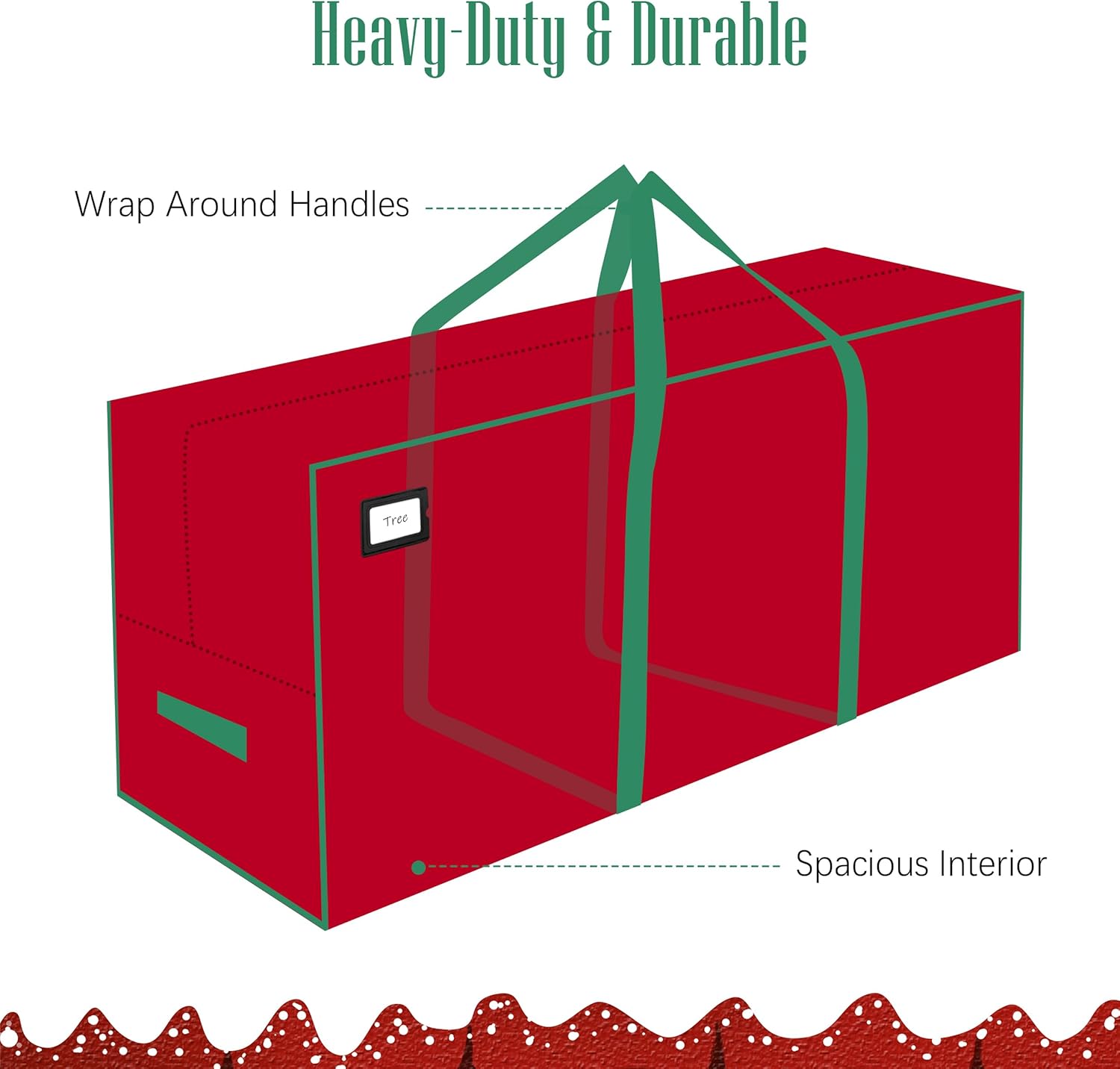 Cosy Family 7.5 ft Christmas tree storage bag