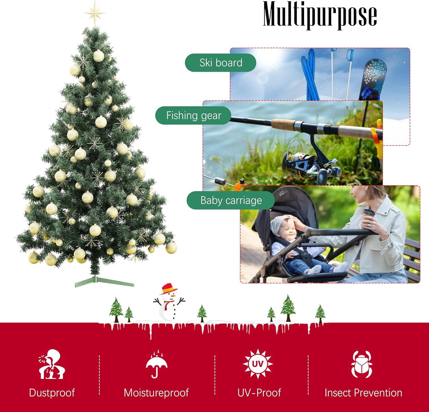 Cosy Family 7.5 ft Christmas tree storage bag