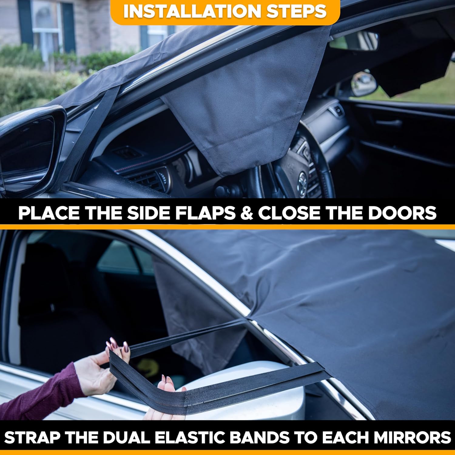 EcoNour Windshield Cover on different vehicles