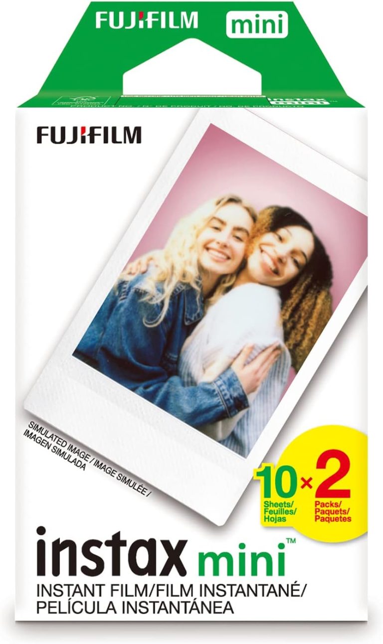 FUJIFILM Instax Mini Instant Film Twin Pack White (20 Pics)