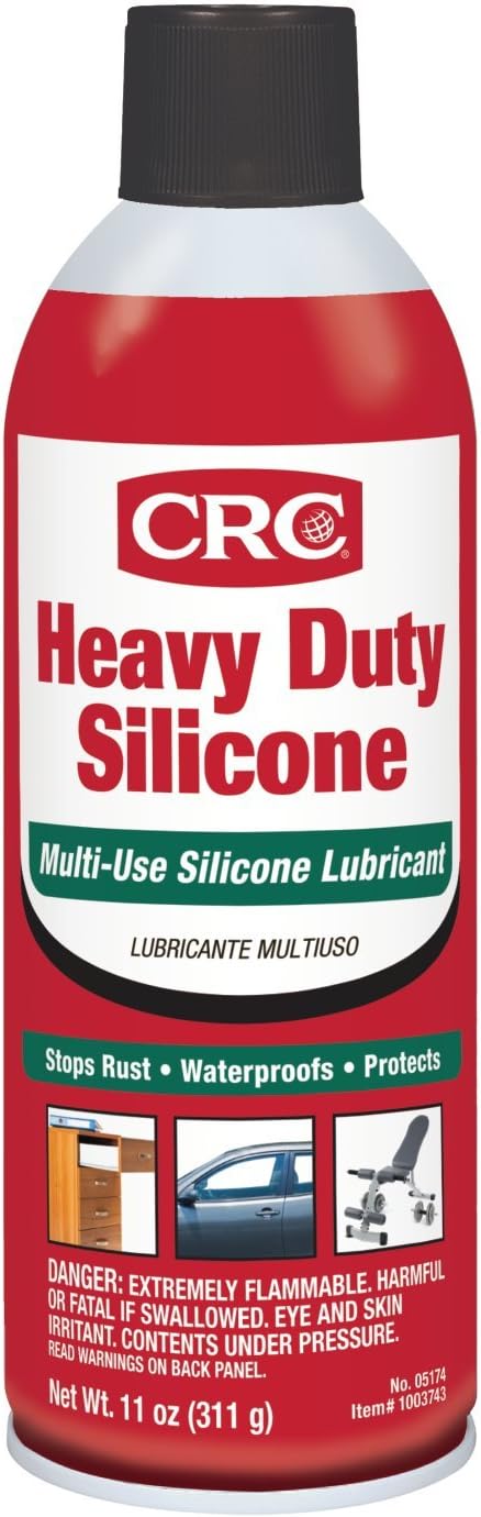 CRC Heavy Duty Silicone Lubricant 11 Wt Oz Clear Colorless