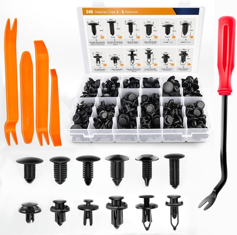 GOOACC Bumper Retainer Clips Kit – 240PCS Push Rivets