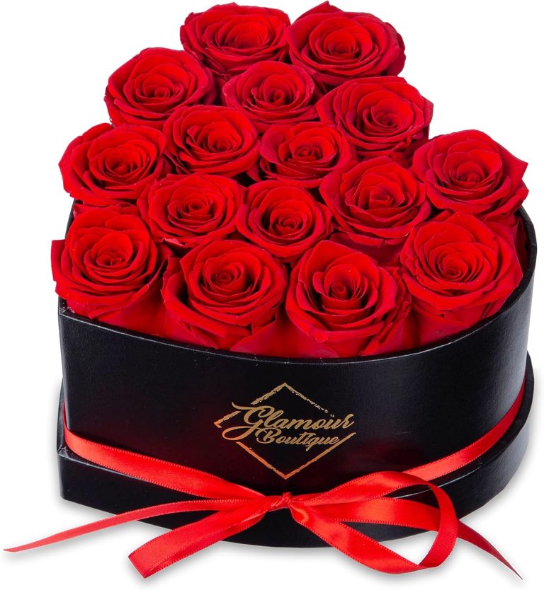 GLAMOUR BOUTIQUE 16 Flower Forever Heart Shape Box