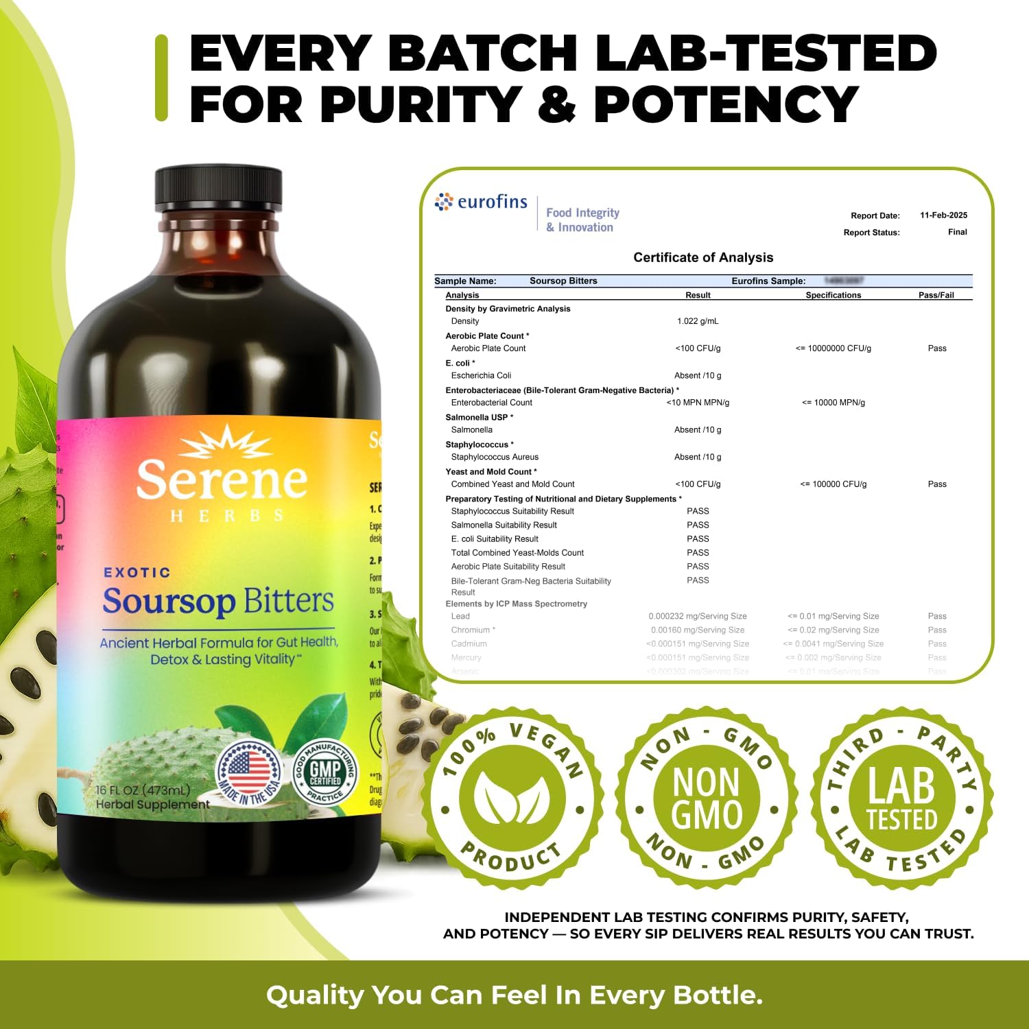 Serene Herbs Soursop Bitters - Ease of use image