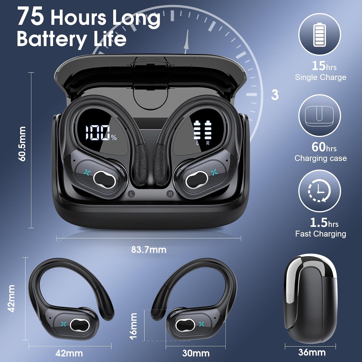 Real-world performance image showing earbuds in use