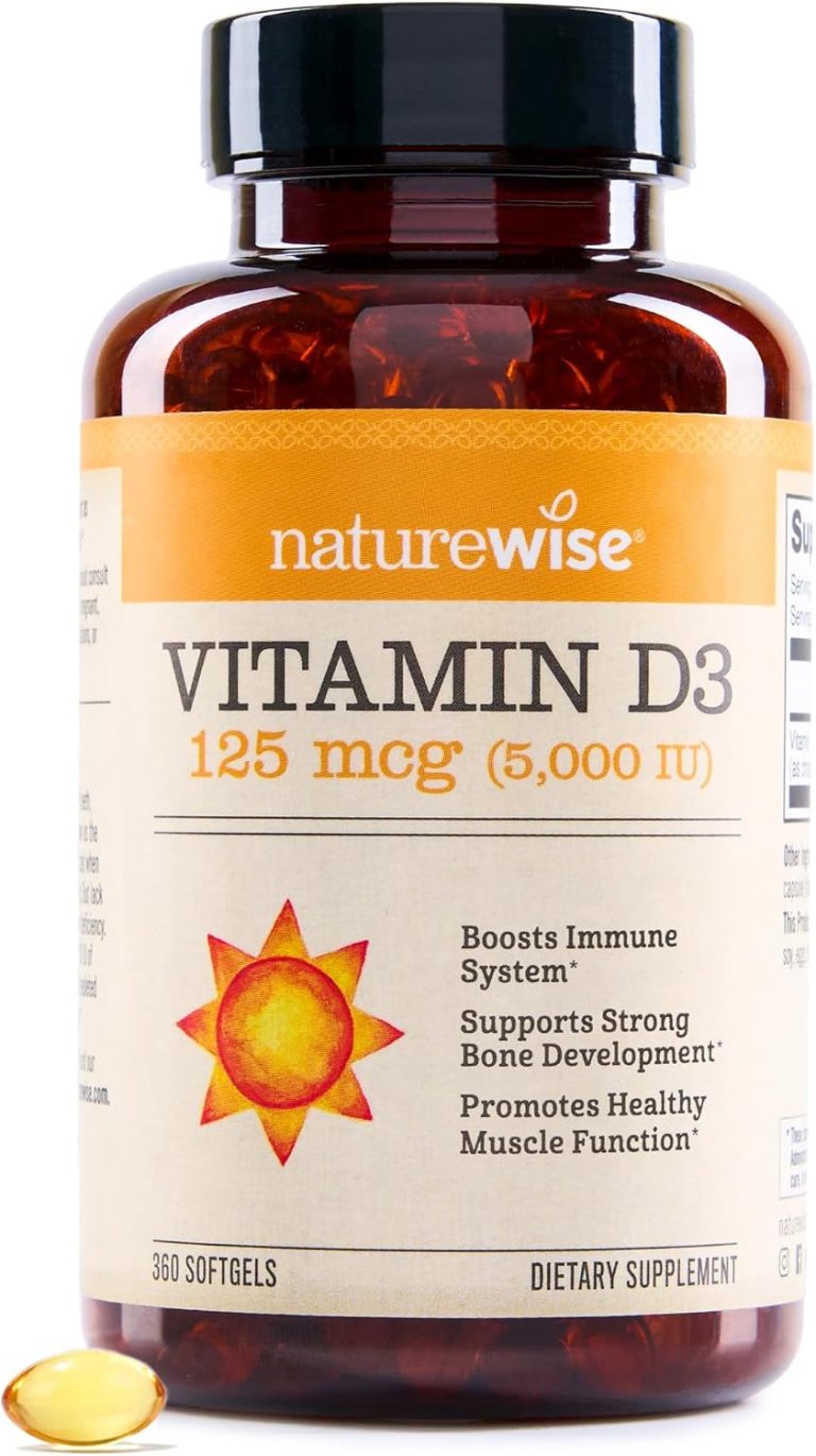 NatureWise Vitamin D3 5000IU 125 Mcg Mini Softgels, 360