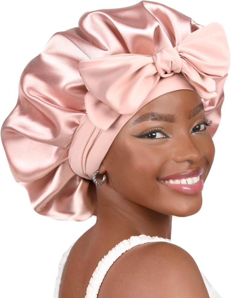 YANIBEST Adjustable Satin Bonnet Double Layer Sleeping
