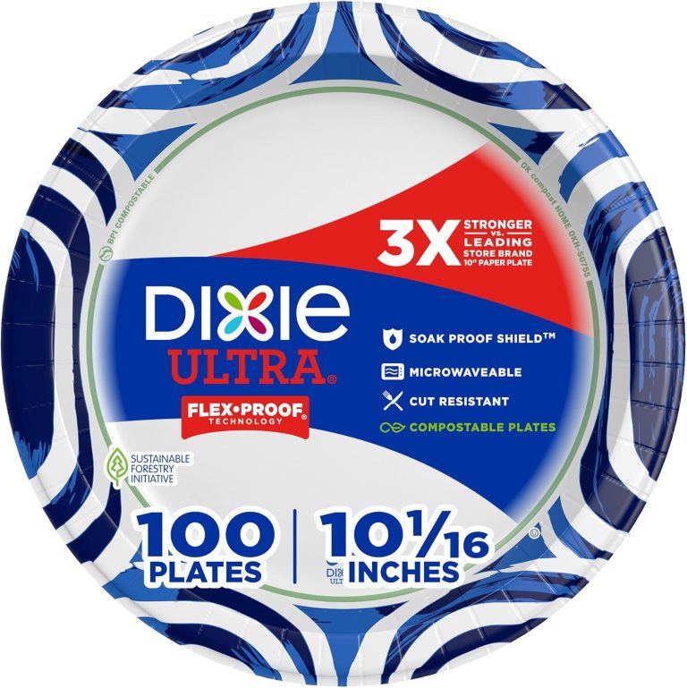 Dixie Ultra Large Paper Plates 10 Inch 100 Count Heavy Duty