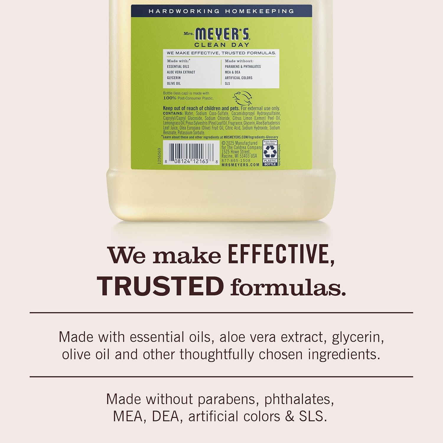 Mrs. Meyer's Clean Day, Hand Soap Refill, Lemon Verbena Scent, 33 Fl Oz — Ease of Use and Maintenance