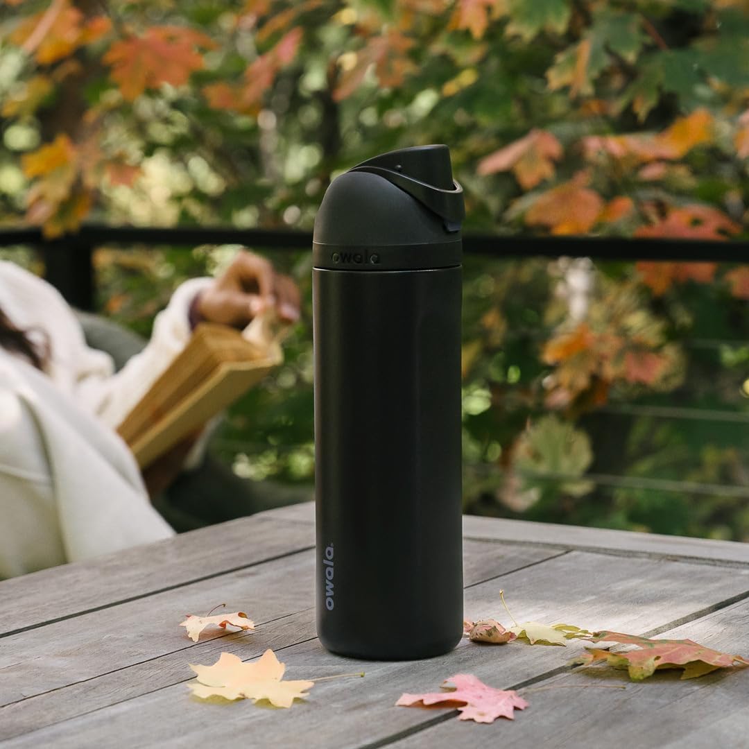 Owala FreeSip Stainless Steel Water Bottle 24 oz Very, Very Dark — Pros and Trade-Offs