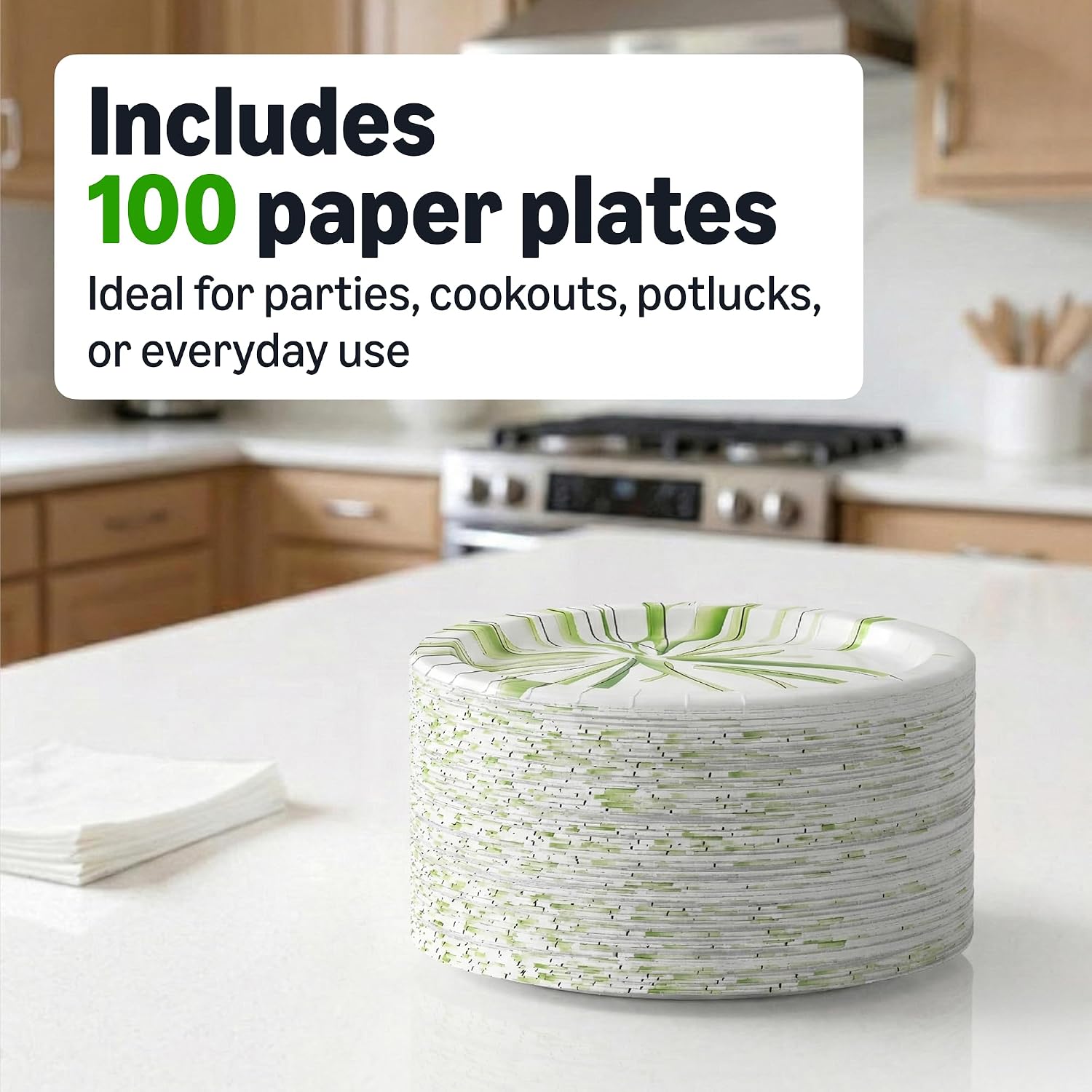 Amazon Basics Everyday Disposable Paper Plates, 8.62 Inch, Microwave-Safe, Cut Resistant, Soak-Proof, 100 Count, Packaging May Vary — Ease of Use and Maintenance