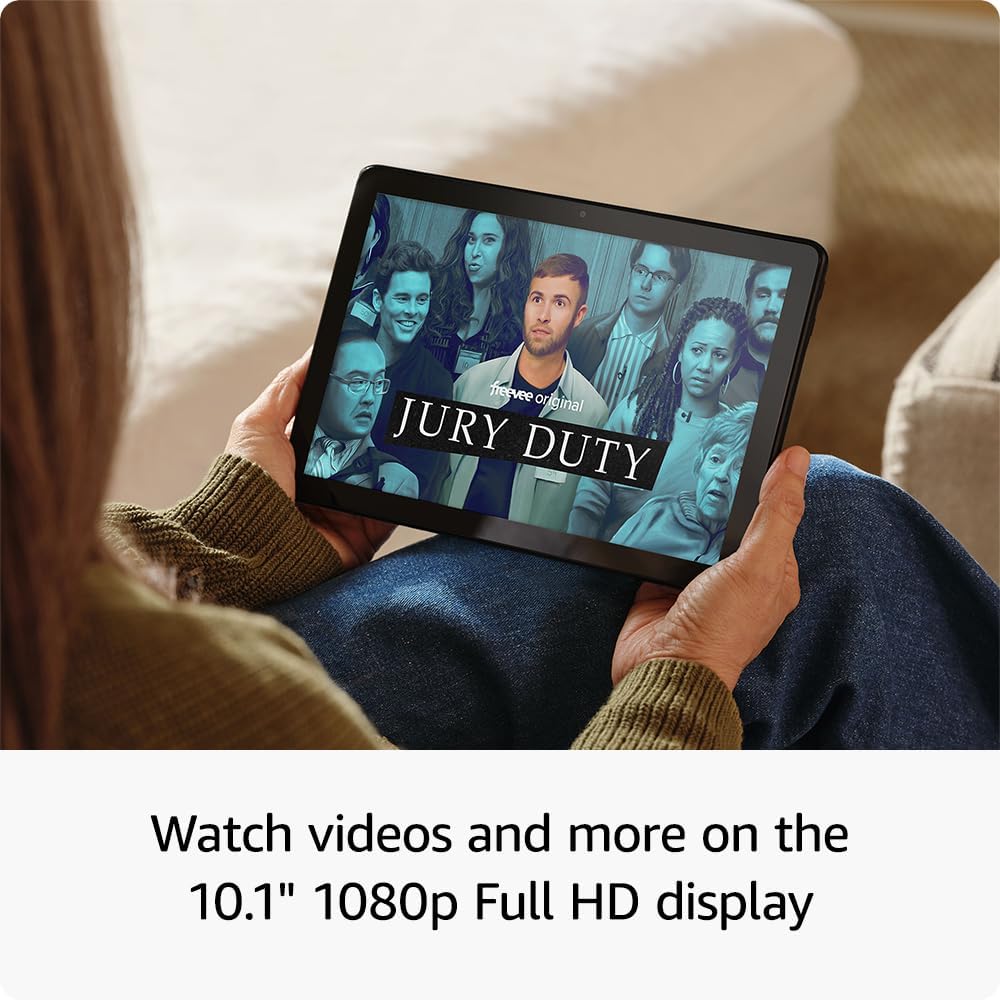 Amazon Fire HD 10 tablet, built for relaxation, 10.1" vibrant Full HD screen, octa-core processor, 4 GB RAM, 32 GB, Black — Real-World Performance