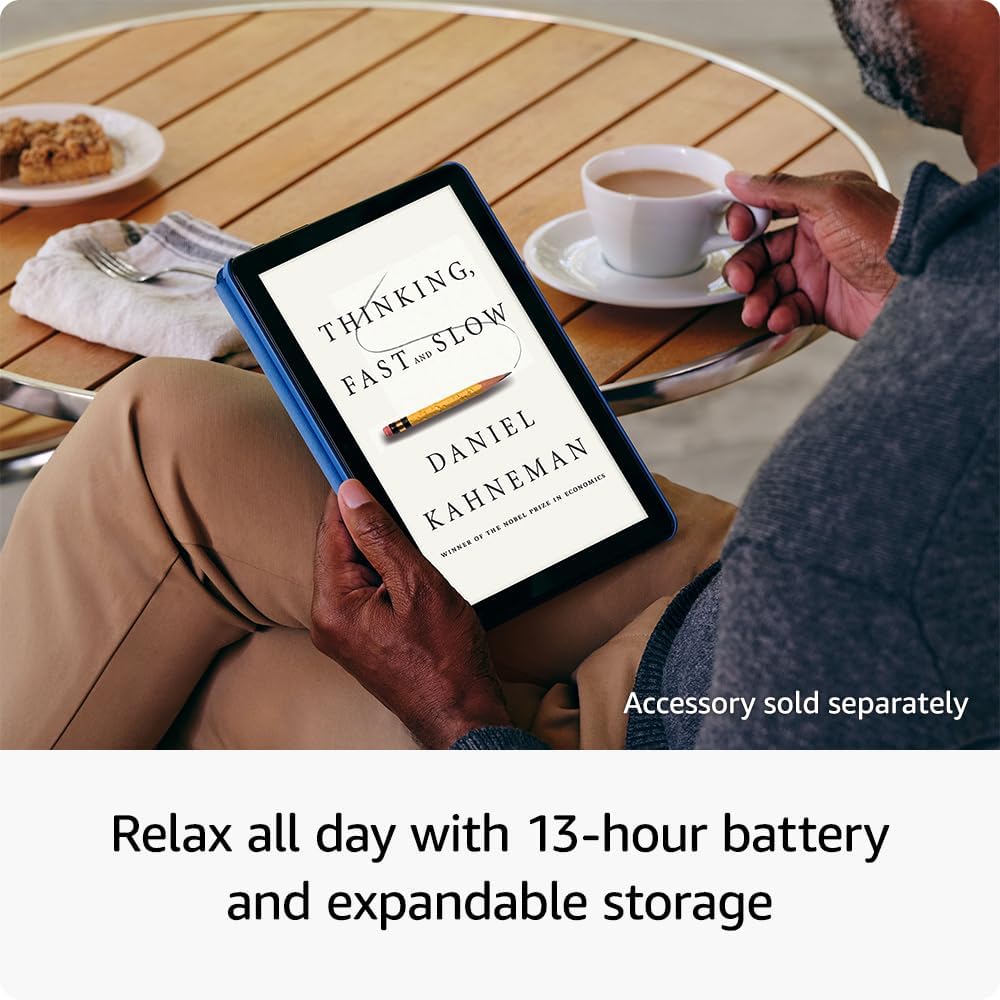 Amazon Fire HD 10 tablet, built for relaxation, 10.1" vibrant Full HD screen, octa-core processor, 4 GB RAM, 32 GB, Black — Ease of Use and Maintenance