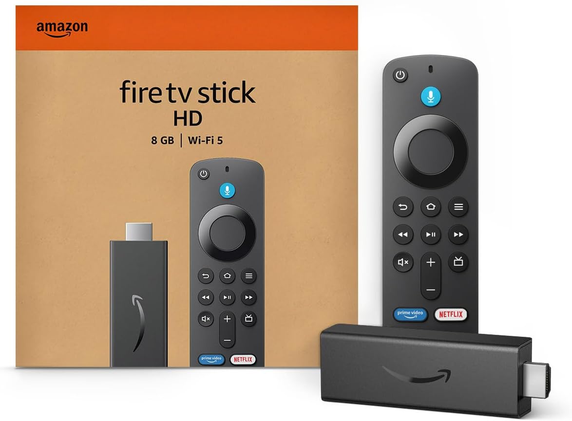 Amazon Fire TV Stick HD, free and live TV, Alexa Voice Remote, smart home controls, HD streaming — Overview