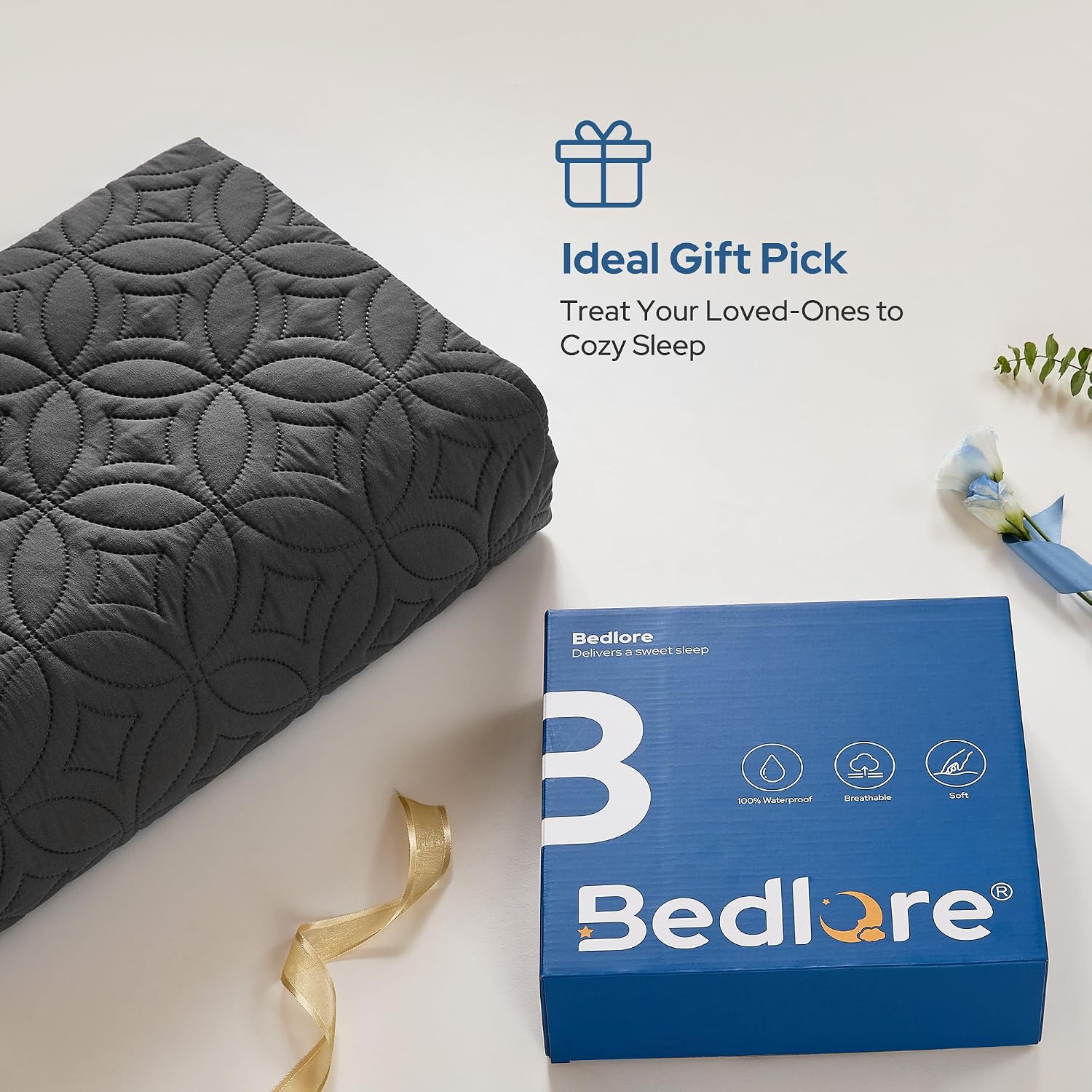 BEDLORE Waterproof Mattress Protector, Queen Size Mattress Pad Noiseless — Ease of Use and Maintenance