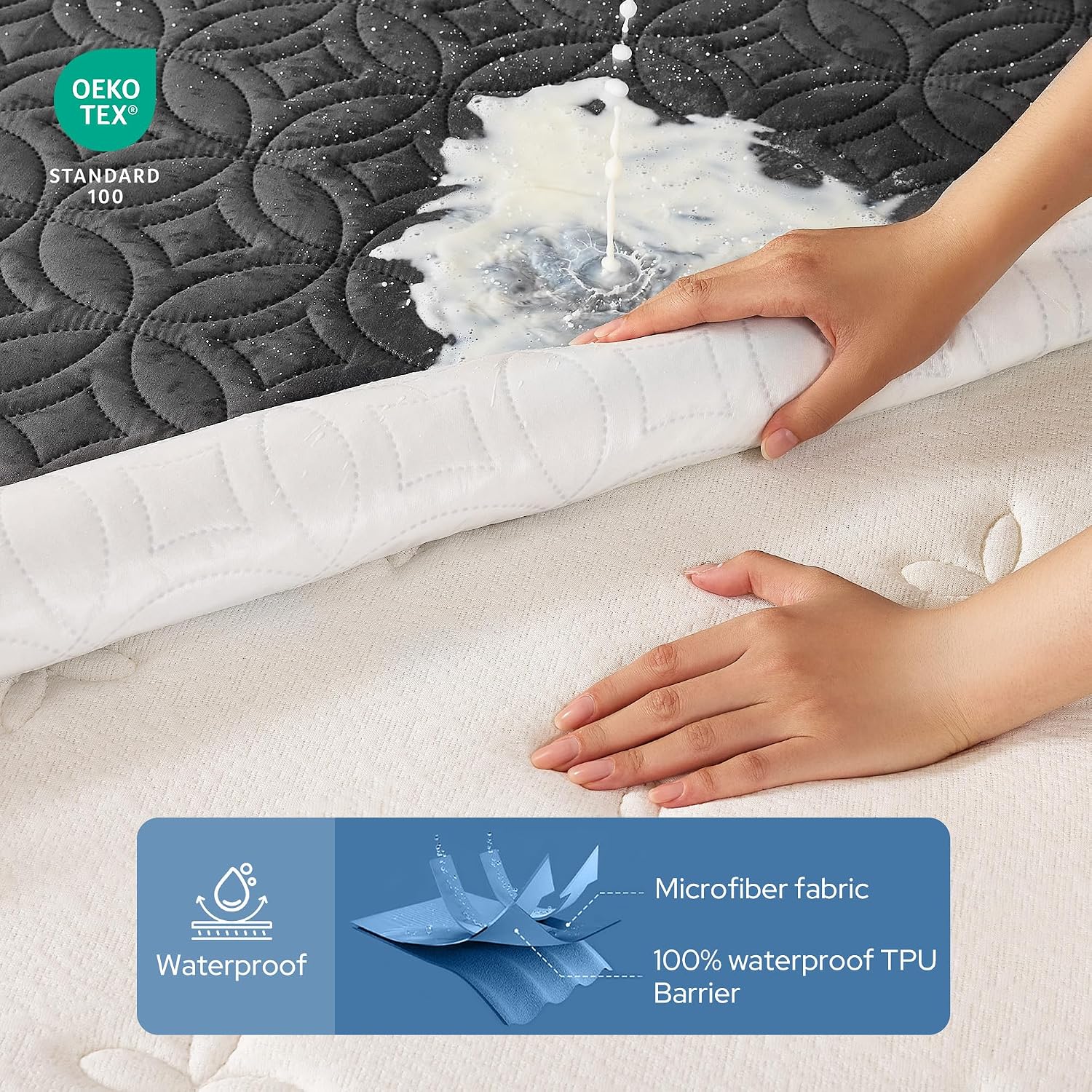 BEDLORE Waterproof Mattress Protector, Queen Size Mattress Pad Noiseless — Key Features