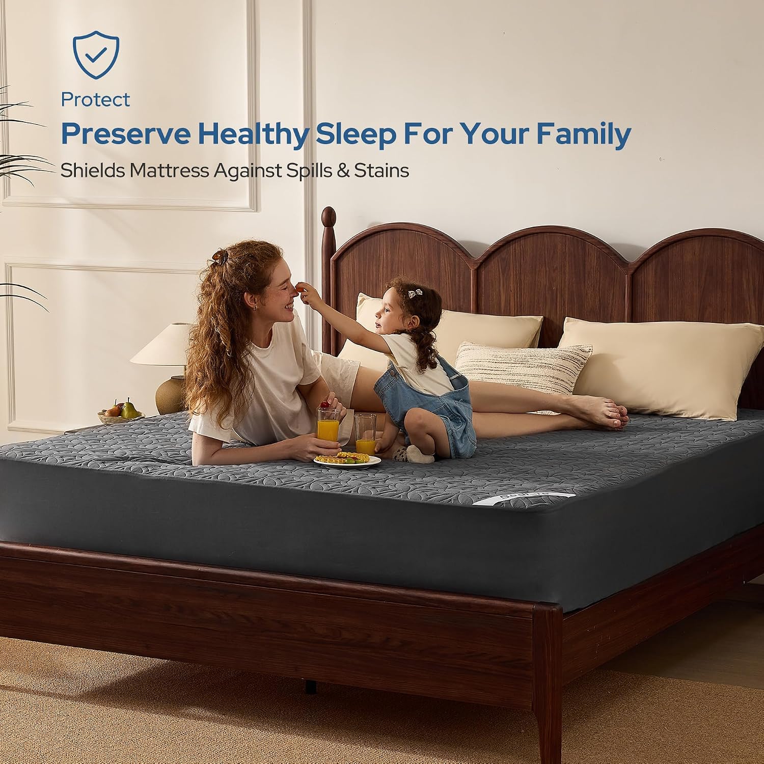 BEDLORE Waterproof Mattress Protector, Queen Size Mattress Pad Noiseless — Overview