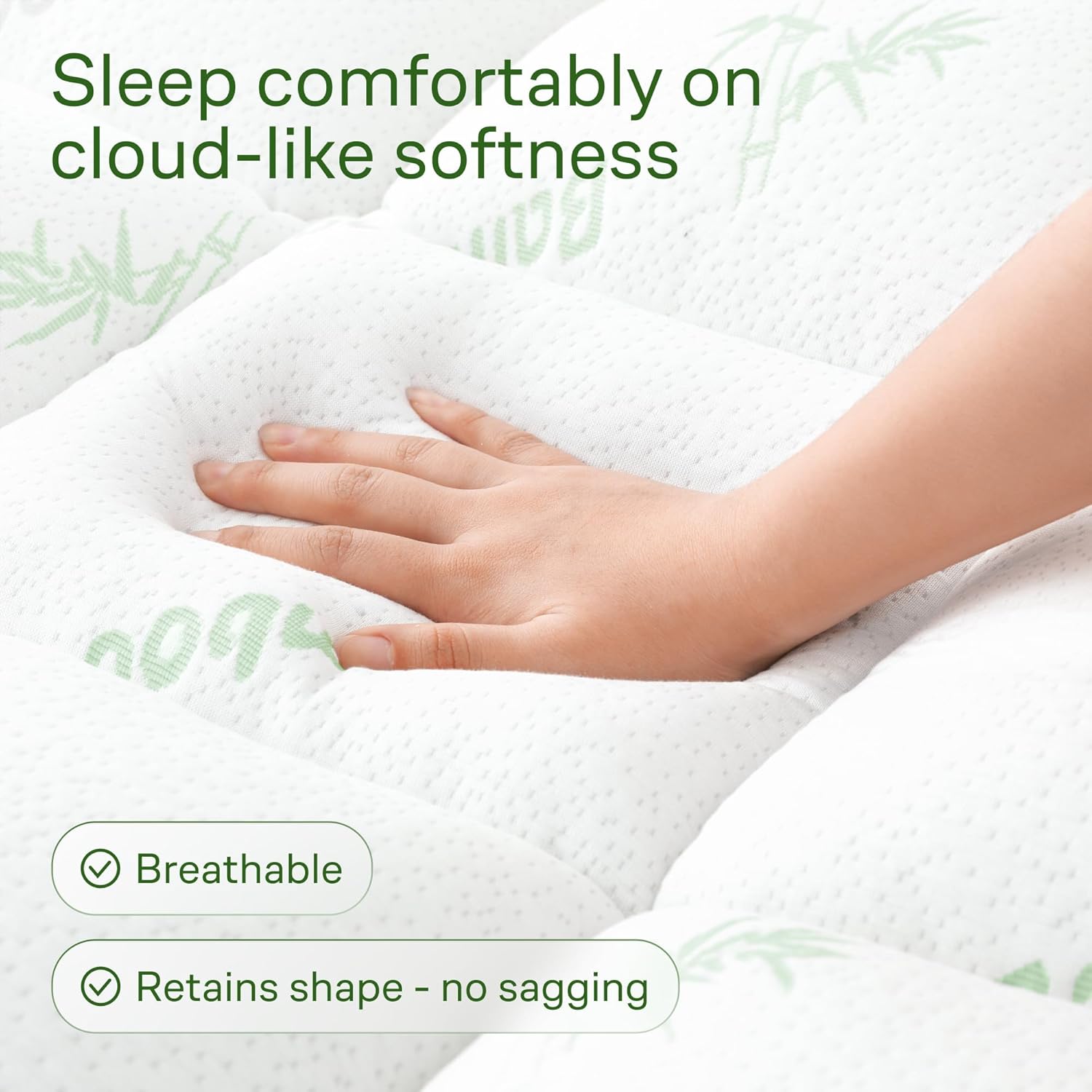 Niagara Sleep Solution Queen Ultra Soft Mattress Topper — Back Pain Relief — Overview