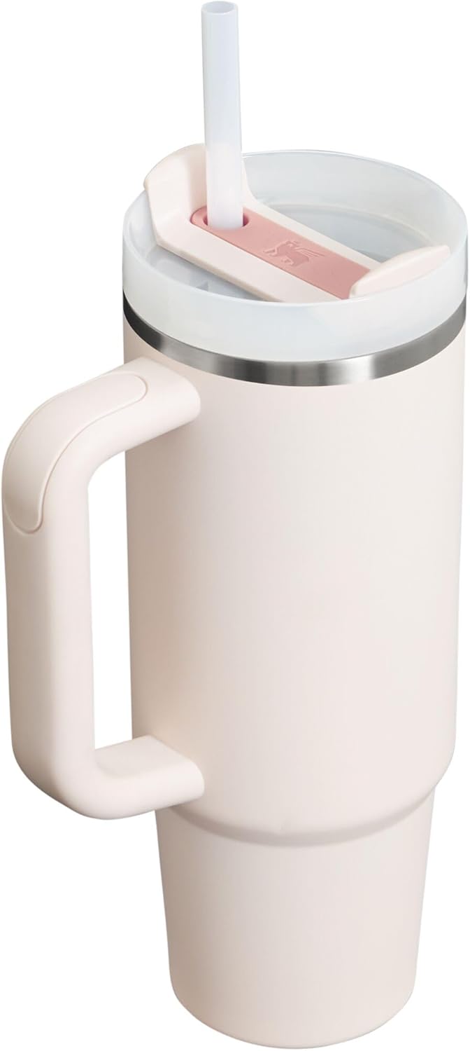 STANLEY Quencher H2.0 Tumbler with Handle and Straw 30 oz | Flowstate 3-Position Lid | Cup Holder Compatible for Travel | Insulated Stainless Steel Cup | BPA-Free | Rose Quartz 2.0 — Overview