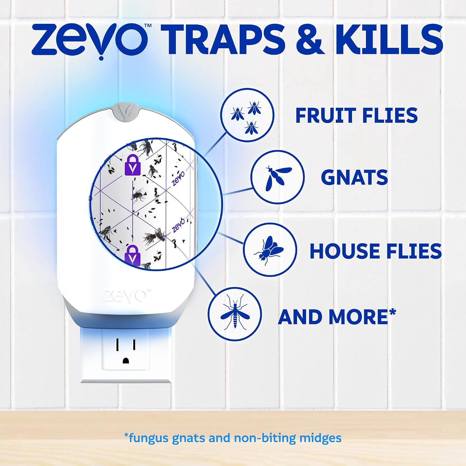 Zevo Flying Insect Trap for Fruit Flies & Gnats, 1 Plug-in Base & 1 Refills — Pros and Trade-Offs