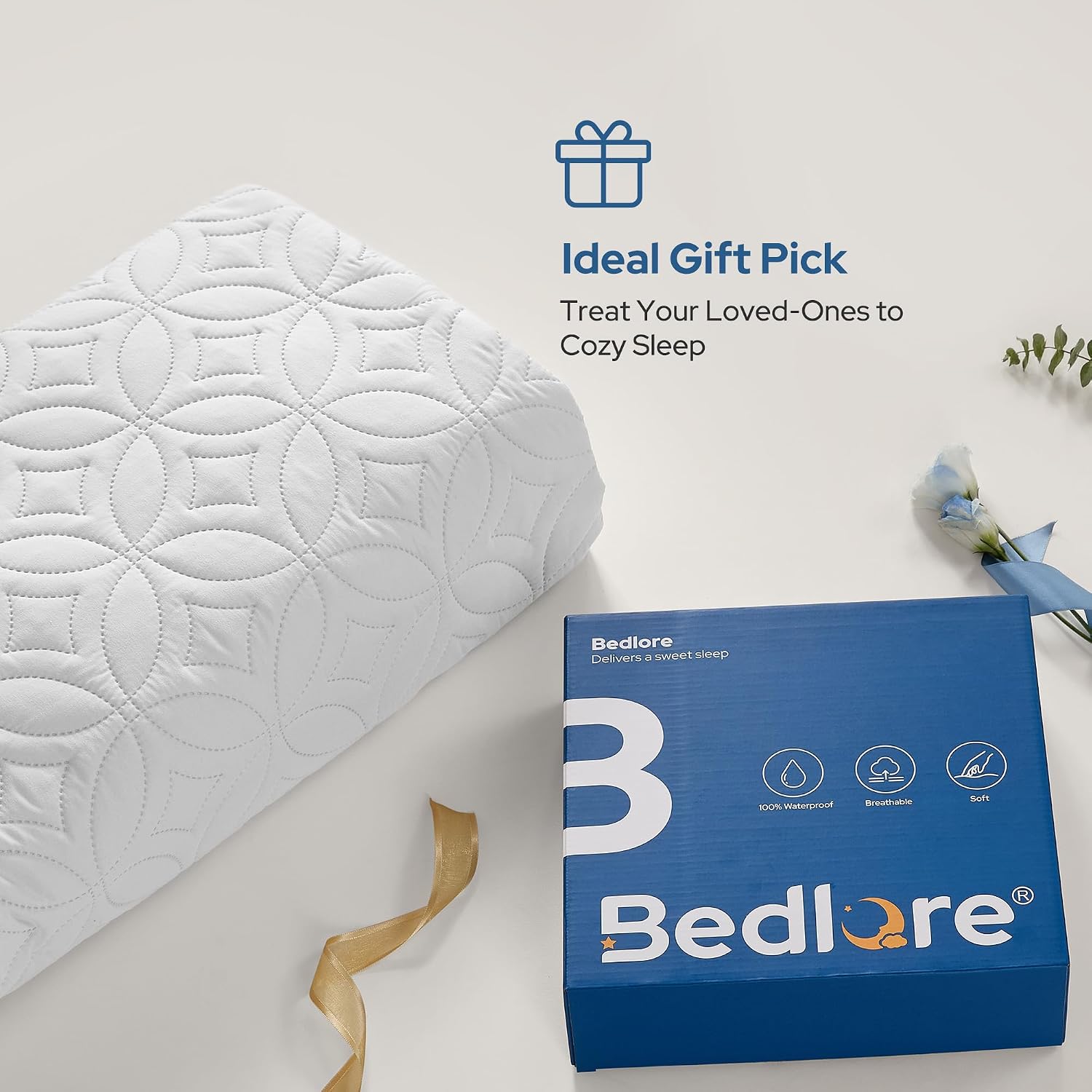 BEDLORE Waterproof Mattress Protector, Queen Size Mattress Pad Noiseless — Ease of Use and Maintenance