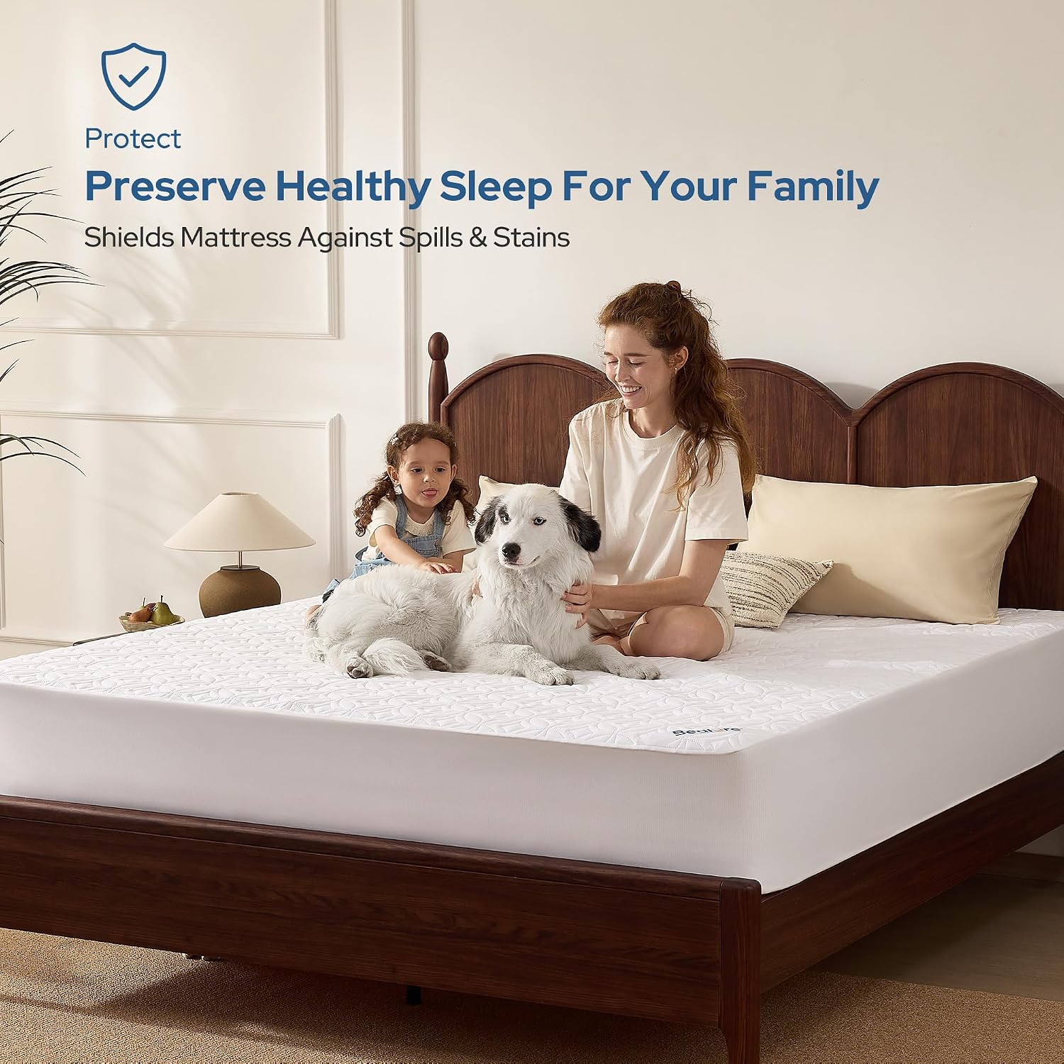BEDLORE Waterproof Mattress Protector, Queen Size Mattress Pad Noiseless — Overview