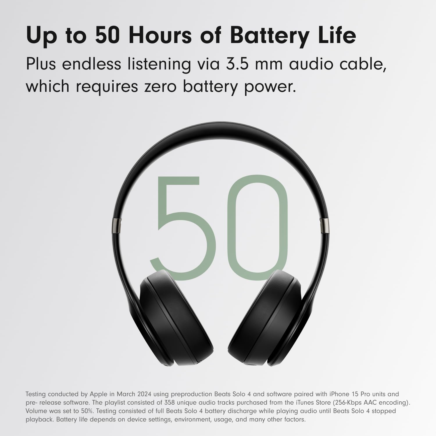 Beats Solo 4 - Wireless On-Ear Bluetooth Headphones, Up to 50-Hour Battery Life, Ultra-Lightweight Comfort, Powerful and Balanced Sound, Apple & Android Compatible - Matte Black — Ease of Use and Maintenance