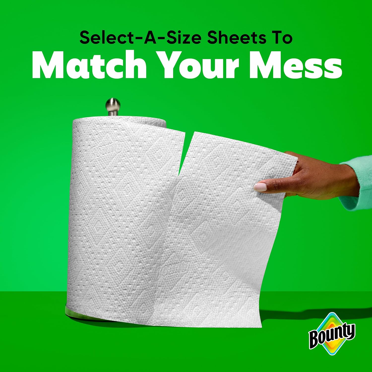 Bounty Select-A-Size Paper Towels, White, 2 Triple Rolls = 6 Regular Rolls — Ease of Use and Maintenance