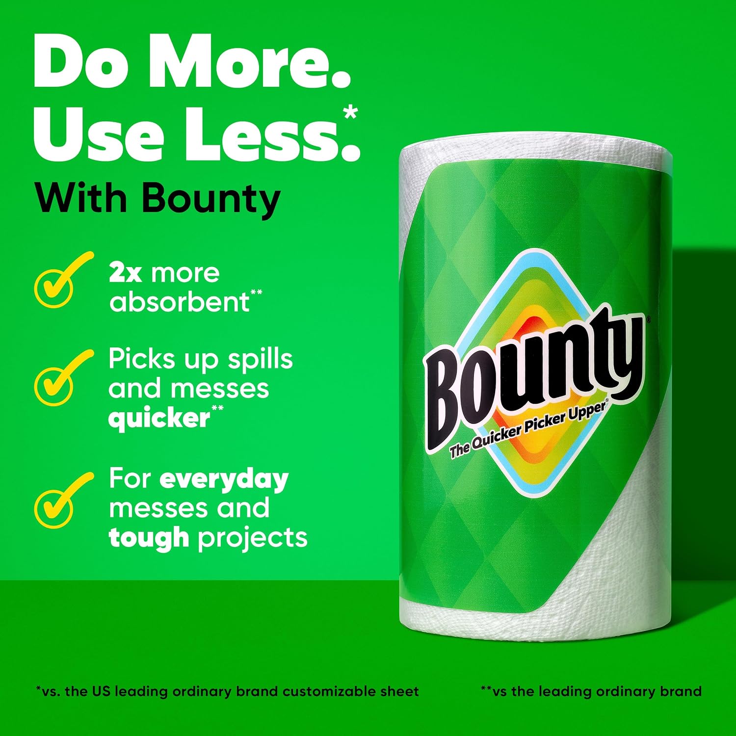 Bounty Select-A-Size Paper Towels, White, 2 Triple Rolls = 6 Regular Rolls — Overview