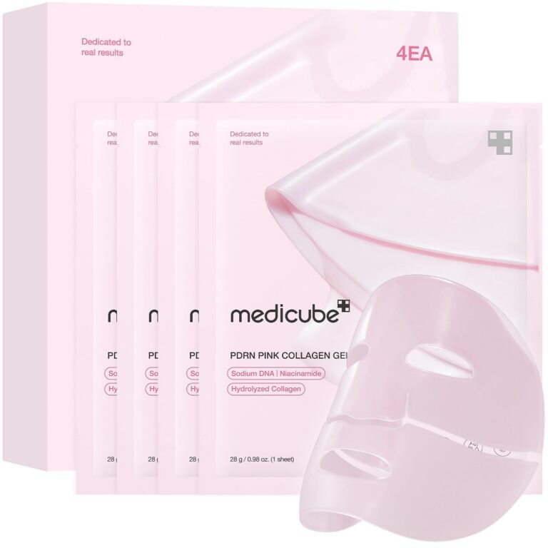 medicube Jelly Gel Mask with Salmon DNA PDRN Pink Collagen, Plump & Hydrate